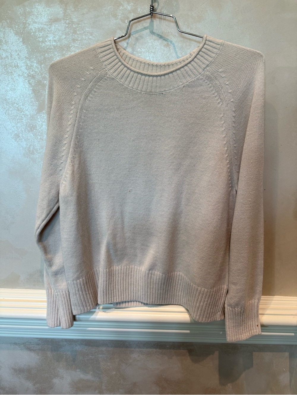 Banana Republic Light Beige Crewneck Sweater